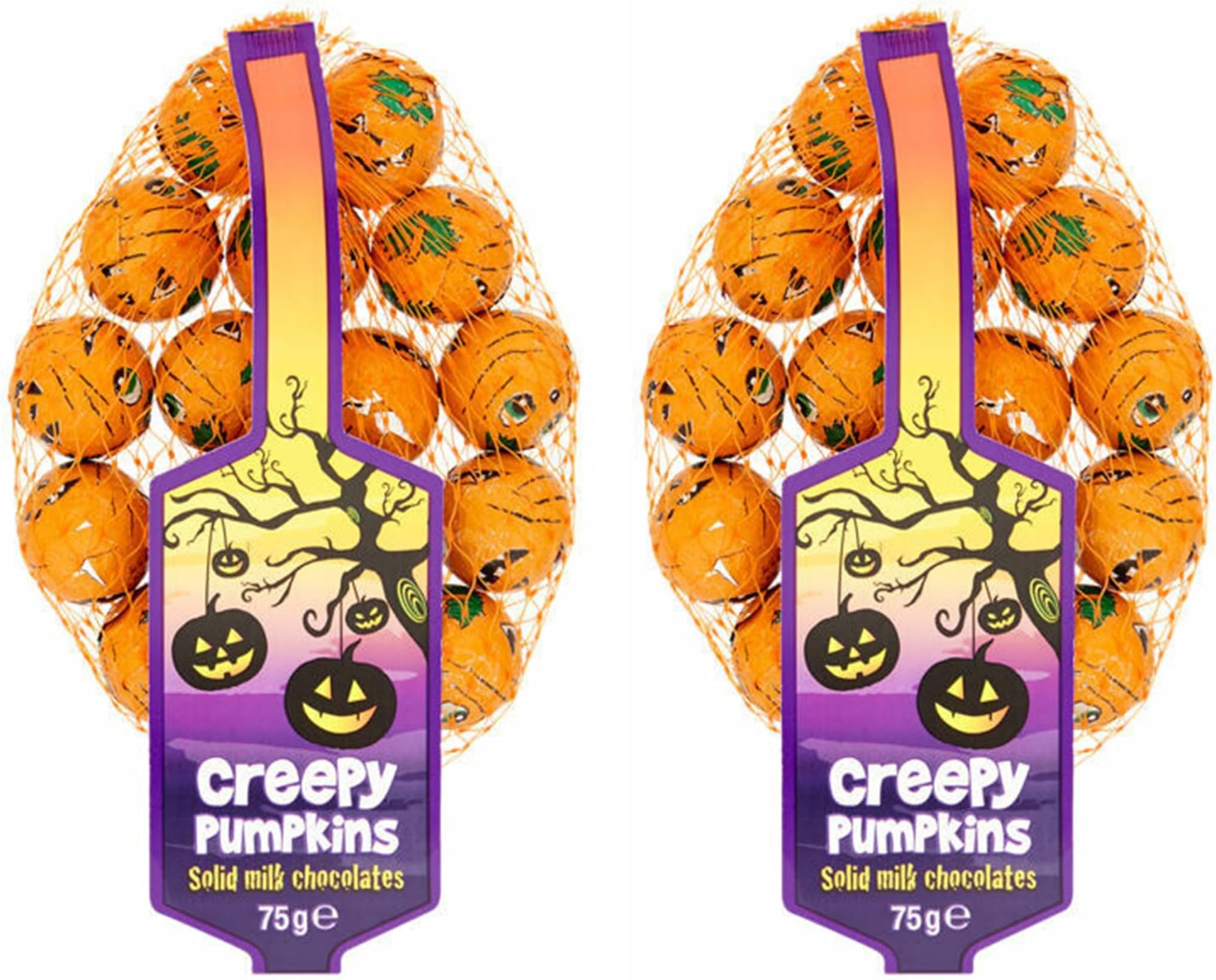 Halloween Milky Chocolate Spooky Pumpkin Christmas Special 75g - Pack of 2