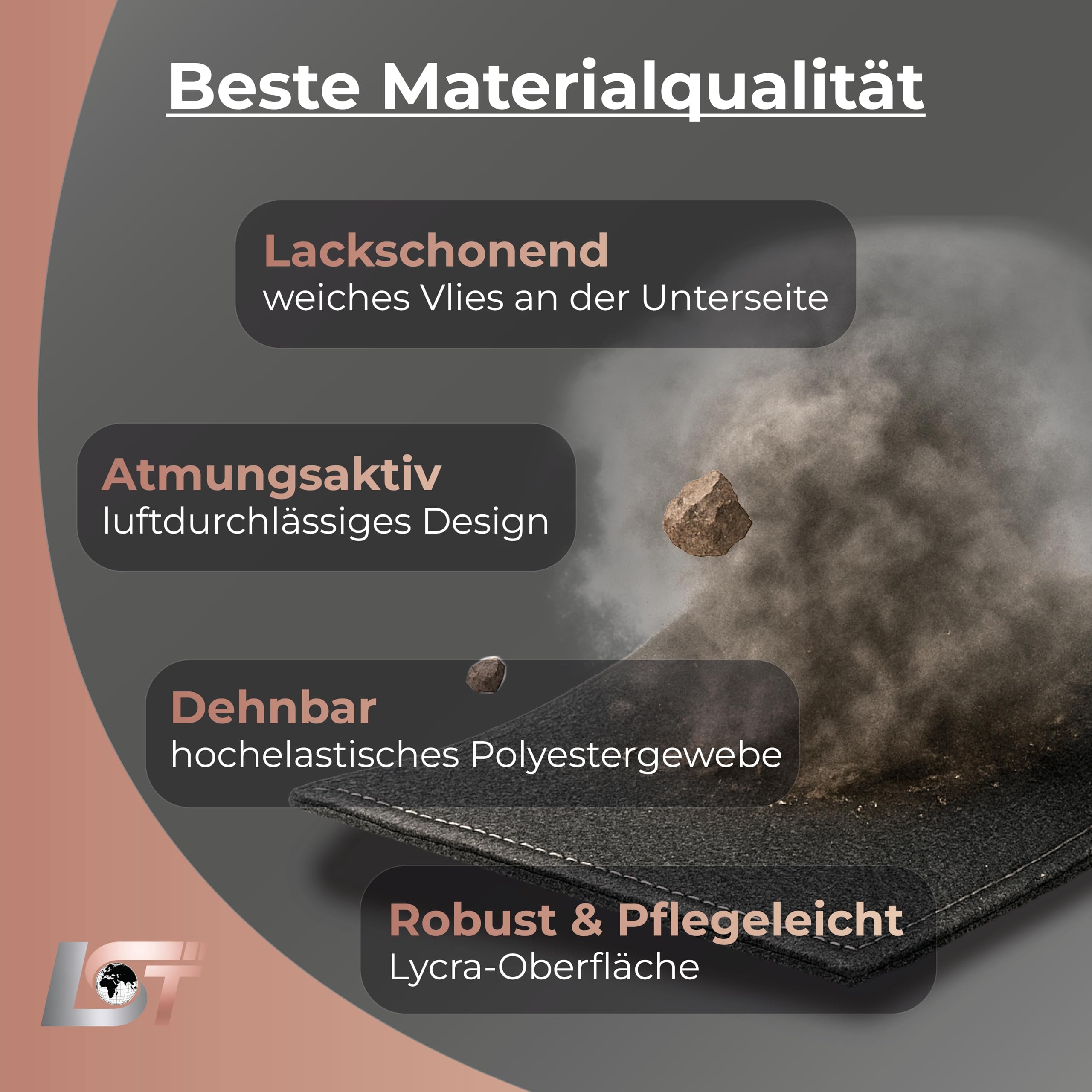 LST Autoabdeckung Indoor – lackschonende und Dehnbare Autogarage. Car Cover Innenbereich für Autohäuser und Endverbraucher. Auto Abdeckplane schützt vor Sonne, Staub. (Rot, S (380x125x120cm))