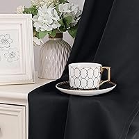 Vista 165 de Simplebrand Juego de 2 paneles de cenefa aguamarina para ventana de cocina de 14 pulgadas de largo, cortinas de oscurecimiento de habitación