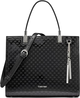 Calvin Klein Womens Verne Triple Compartment Satchel