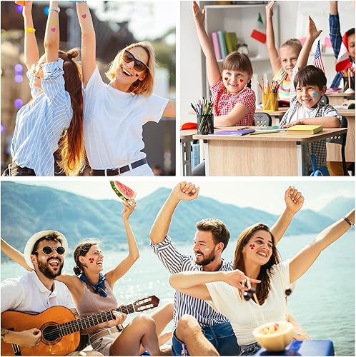 Miniatura 5 de PATIKIL 1800 calcomanías de corazón de recompensa, 30 hojas de papel de aluminio brillante autoadhesivas coloridas para gráficos, aula, fiesta,