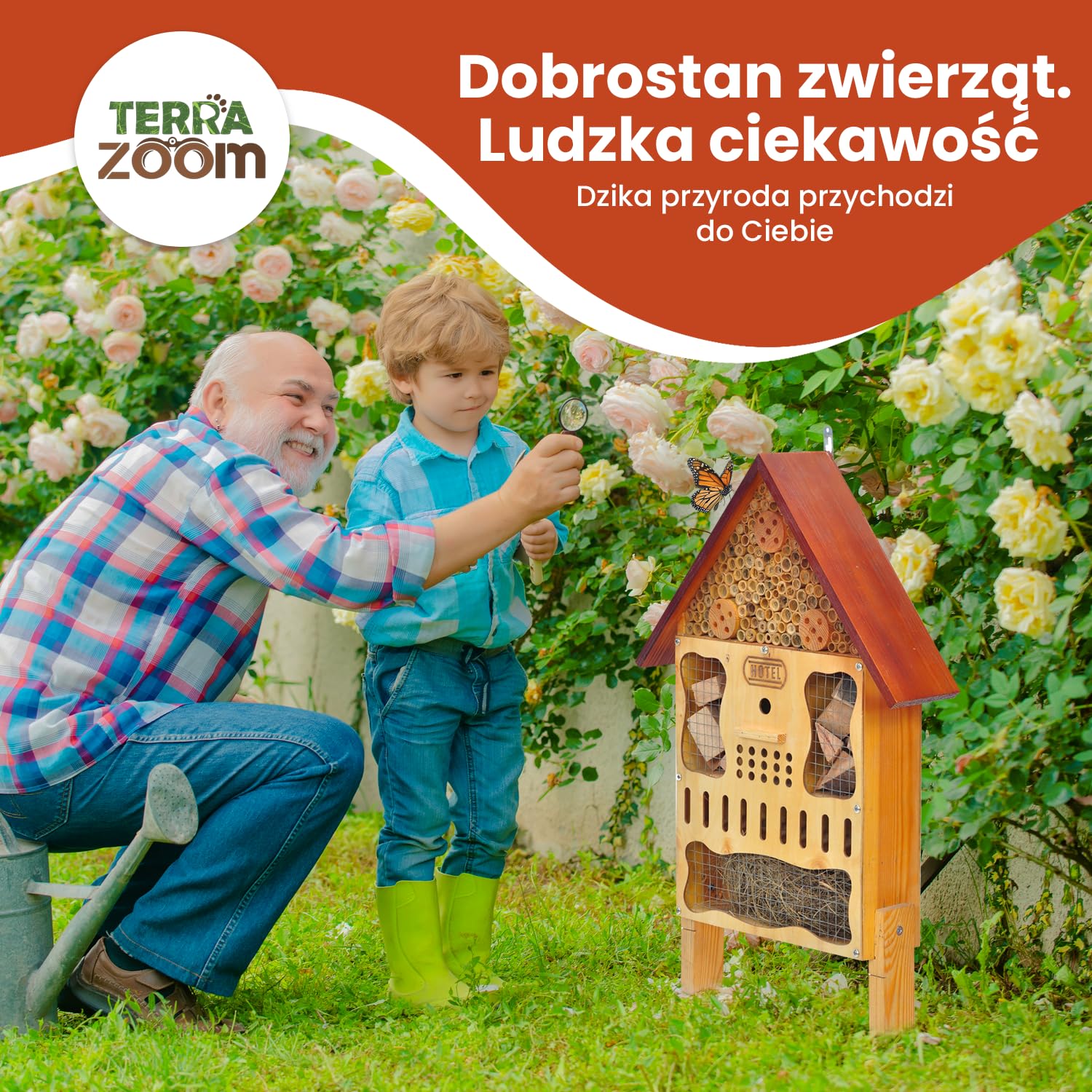 Duży Odporny Na Warunki Atmosferyczne Drewniany Hotel Dla Owadów XXL – Hotel Dla Pszczół Do Zawieszenia Lub Na Nóżkach, Domek Dla Dzikich Pszczół I Trzmieli Z Wyjmowanym Panelem Przednim