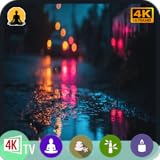 雨のネオン街：4Kサイバーパンクフォーカスアンビエンス