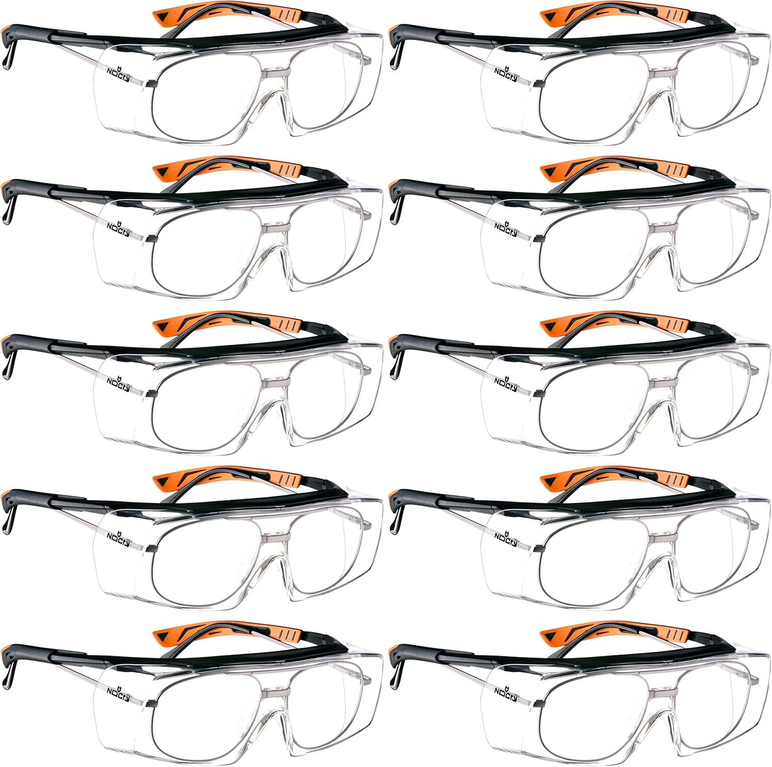 NoCry Safety Glasses That Fit Over Your Prescription Eyewear. Clear
