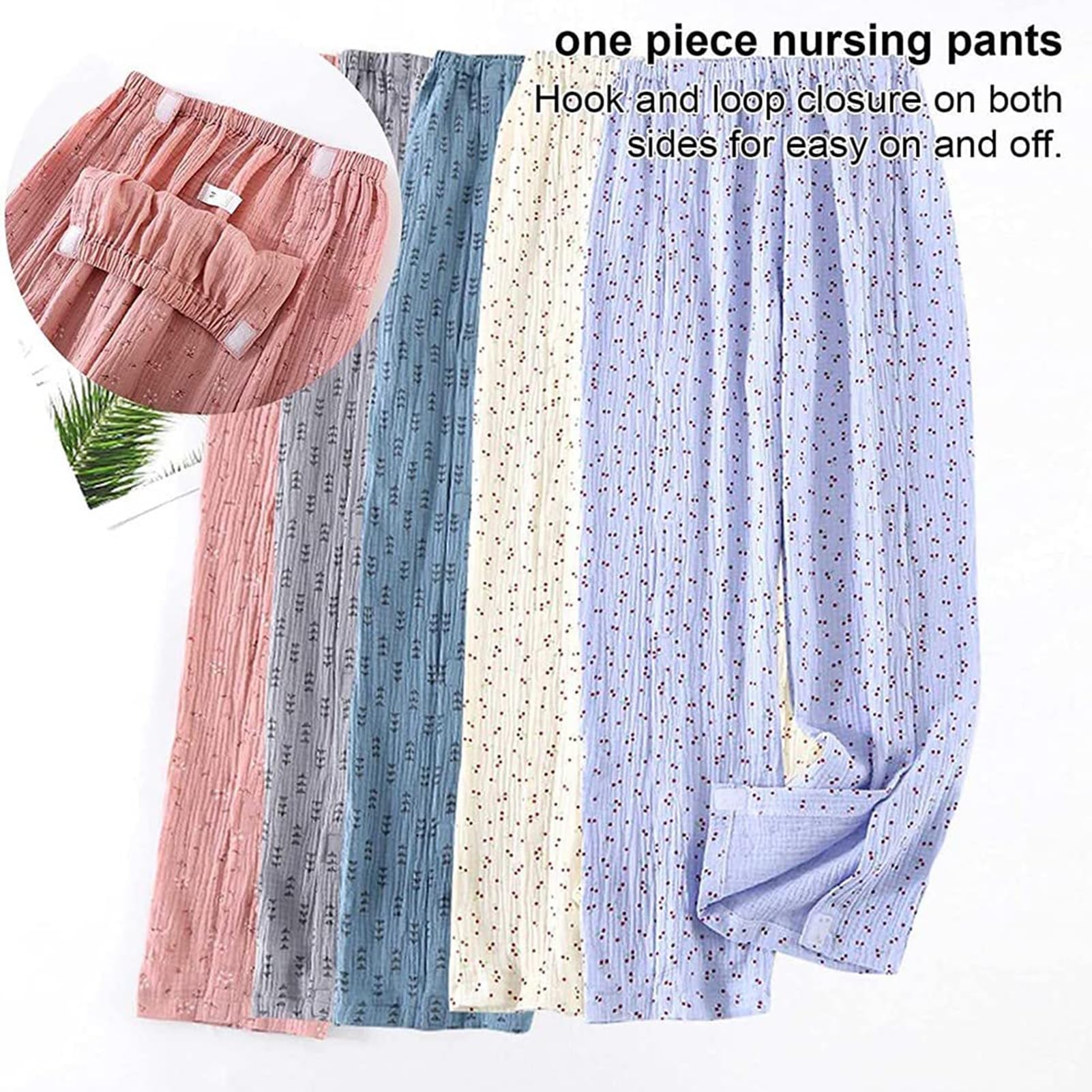 Pantaloni per la Cura del Paziente per Le Donne e Gli Uomini, Pantaloni per Incontinenza Pantaloni, Vestiti per La Cura in Cotone Sano per Anziani E Disabili