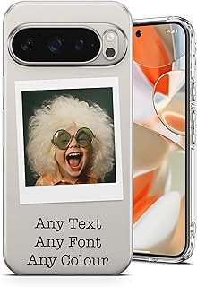 AMAZING Housse Personnalisée pour Google Pixel 7a - Personnalisable avec Votre Nom/Photo - TPU Souple - Qualité Premium, Design Durable Et Stylé - Photo Style Polaroid