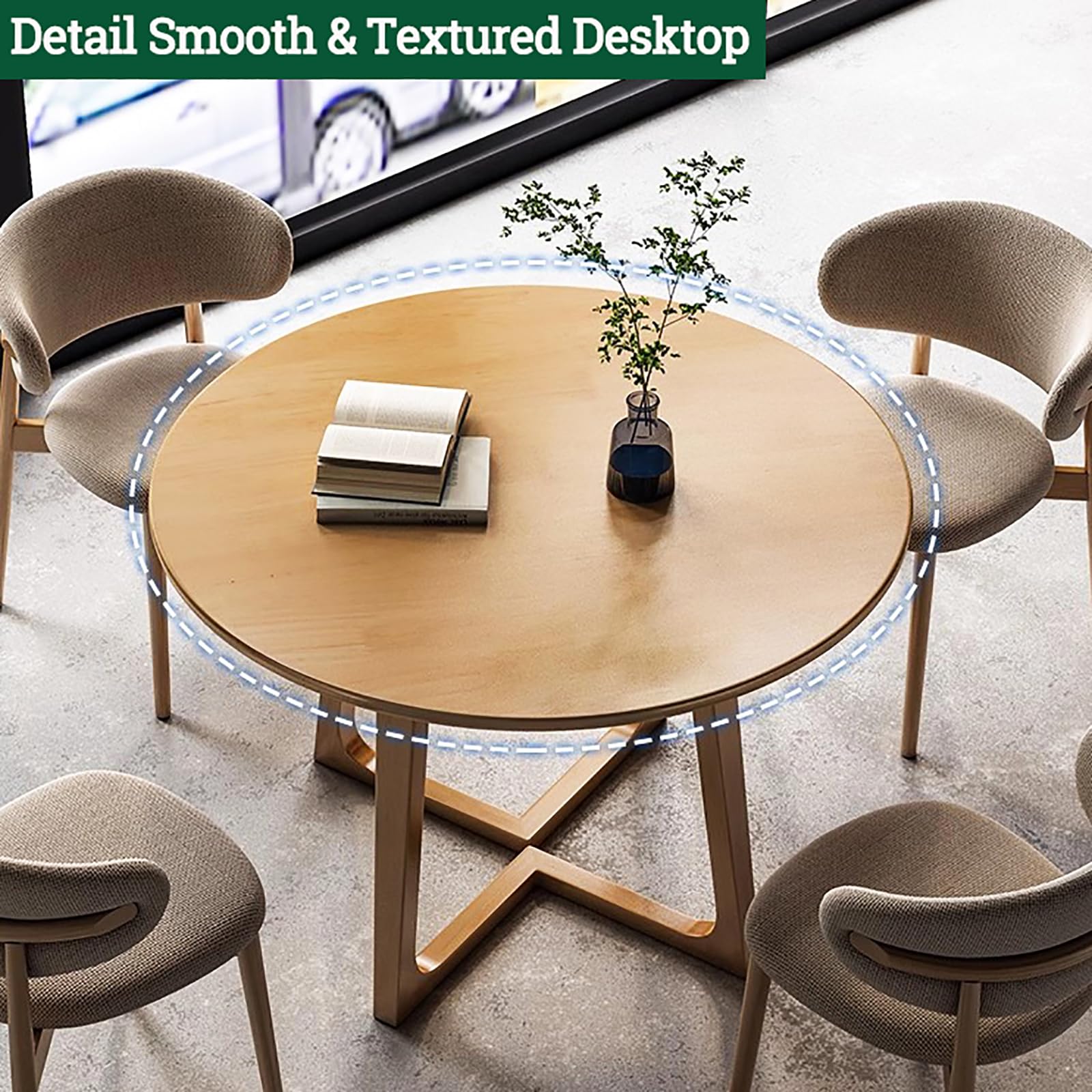 Amazon｜ミッドセンチュリーモダンダイニングテーブル ラウンド