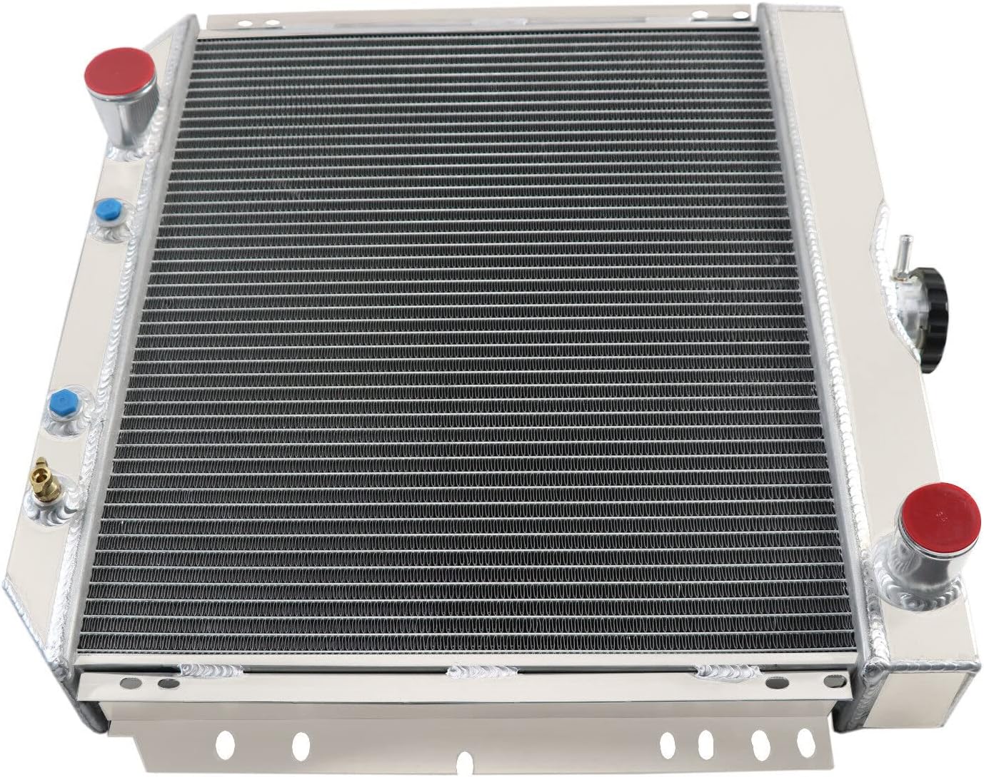 4 Row Aluminum Radiator Compatible with 1966-1970 1967 1968 1969 Ford Mustang Falcon Comet Fairlane Maverick V8 20" Core
