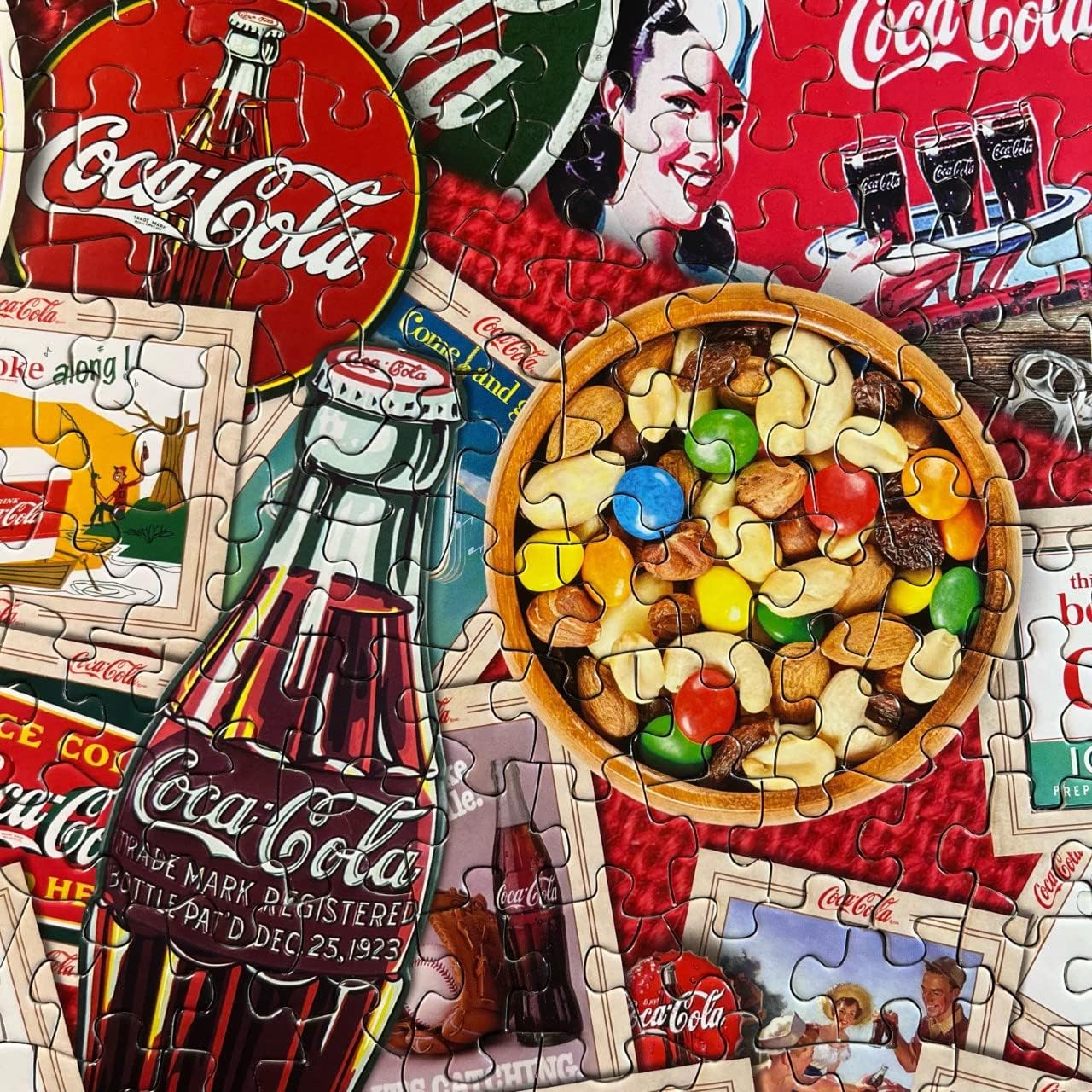 Springbok's 1500 Piece Jigsaw Puzzle Coca-Cola Collector's Table - Made in USA
