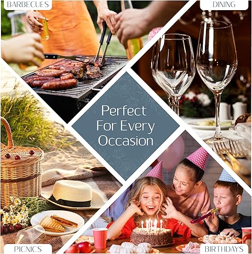 Miniatura 5 de Elrene Home Fashions Mesa - Mantel de vinilo resistente al agua y a las manchas con reverso de franela, 60 x 84 pulgadas, ovalado, marfil