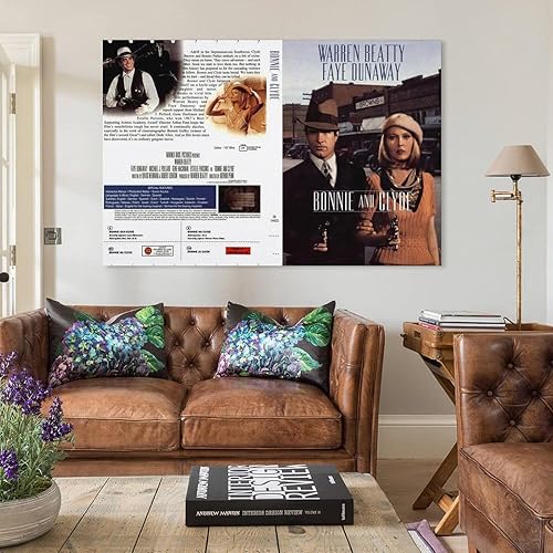 Miniatura 3 de Bonnie And Clyde Movie Warren Beatty Faye Decor Wall (14) Canvas Painting Wall Art Poster for Bedroom Living Room Decor 08x12inch(20x30cm)