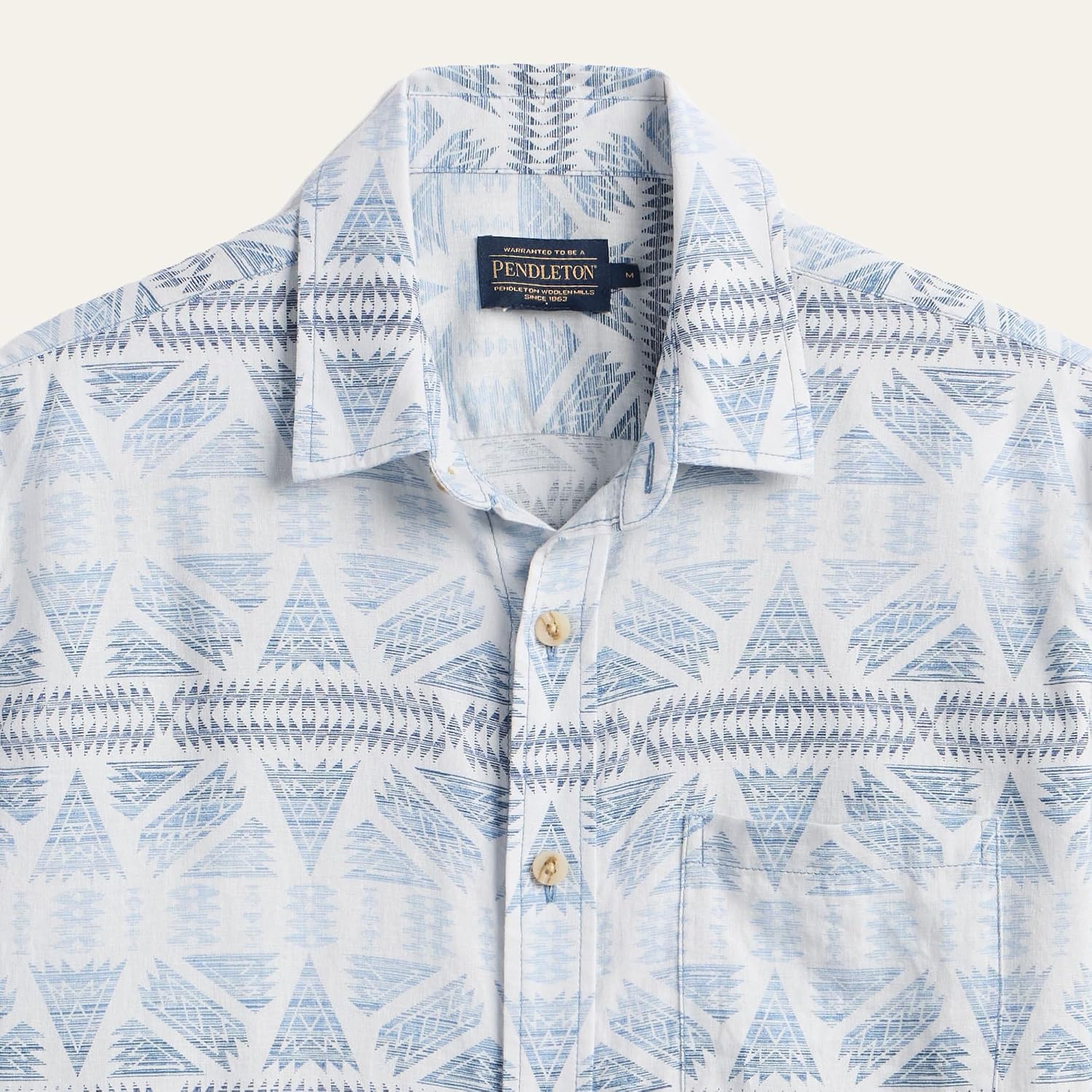 Pendleton Dawson Linen Shirt, Soft Linen-Rayon Blend, Spread Collar and Matched Chest Pocket
