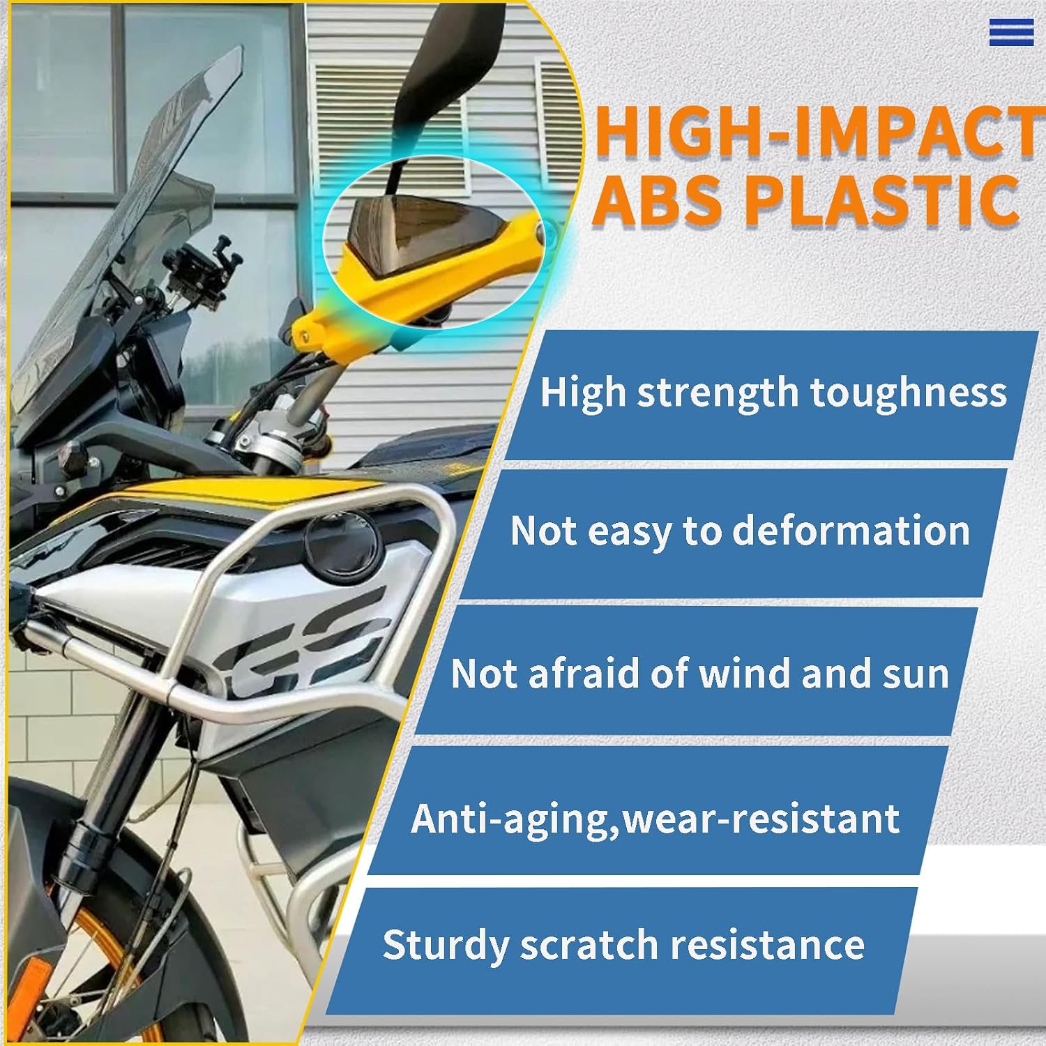 Handguards Hand Guard Protector Windproof Motorcycle Accessories Handlebar Protection fit for B-M-W G310GS/G310R 2017 2018 2019 2020 2021 2022 2023 2024 (Clear)
