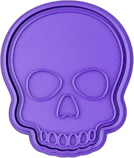 Skull cookie cutter - Halloween series - Fan art - Dishwasher safe, 15mm deep Cookie cutter, Image press and Storage clip - Marshmallow Bliss