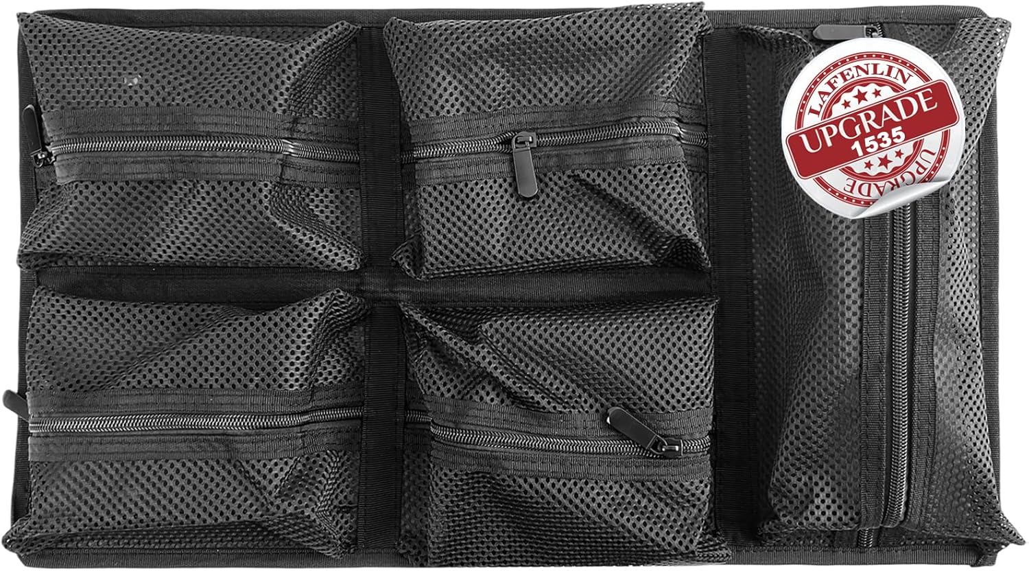 UPGRADED LAFENLIN Lid Organizer for Pelican 1535 Case [No More Clutter] - 5-Pocket Thick Mesh Panel for Photographers & Field Technicians, Installs with Screws & Hook and Loop, Secures Gear in Transit - Image 7
