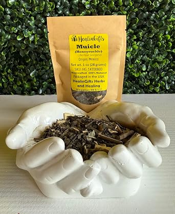 HealinGifts Honeysuckle Muicle 1 oz 28 g Justicia Spicigera Mexican Honeysuckle Herb in a Resealable Stand-up Kraft Bag