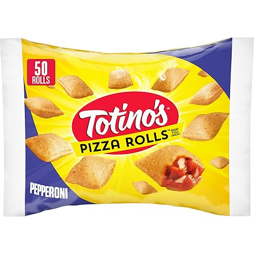 Totino's Pizza Rolls, Pepperoni Flavored, Frozen Snacks, 50 Rolls, 24.8 oz