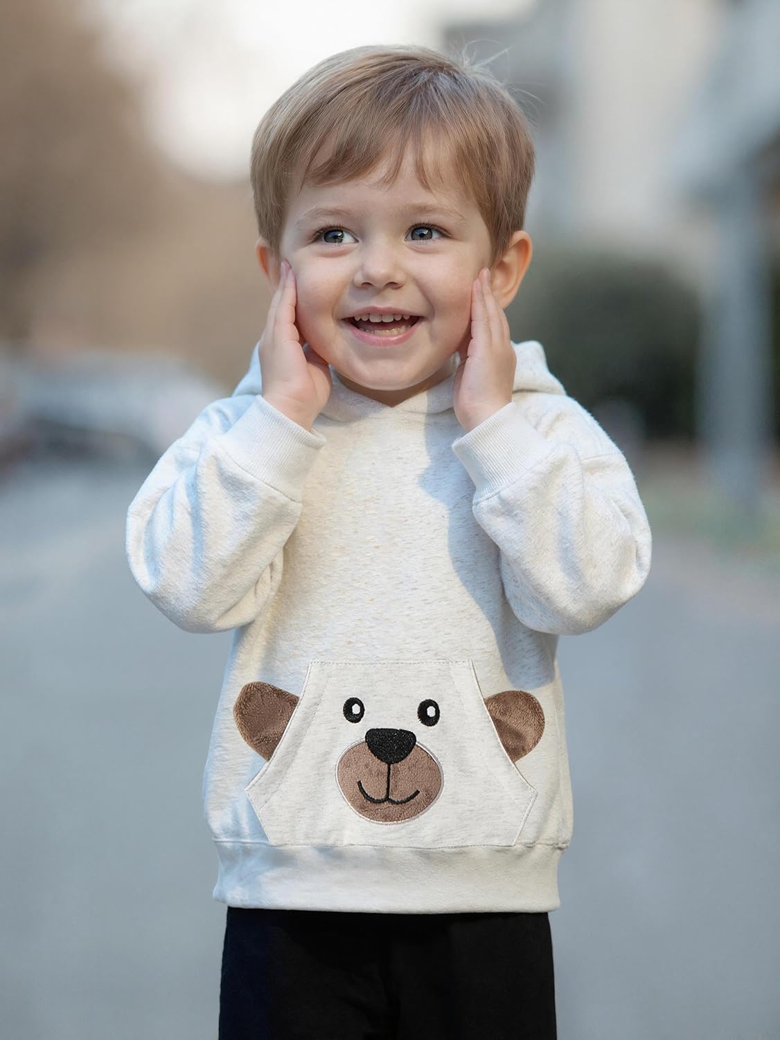 Baby Boy Fall Winter Clothes - Toddler Long Sleeve Hoodie Sweatshirt Tops Sweatsuit Pants 2pcs Outfit Set - Image 6