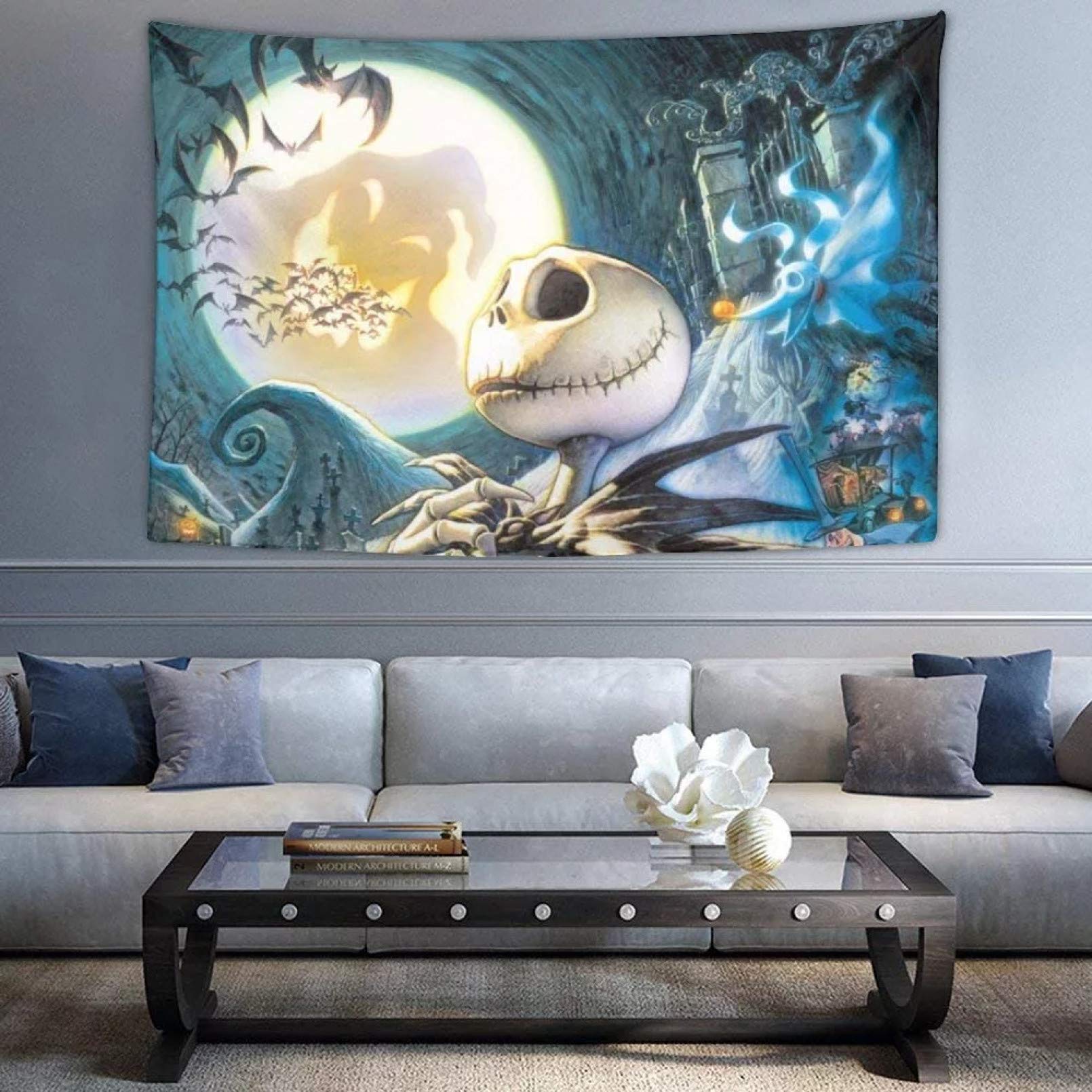 N/Ａ Tapestry home dormitory wall decoration Hippie Tapestries Bohemian Hippy Tapestries The Nightmare Before Christmas Wall Hanging