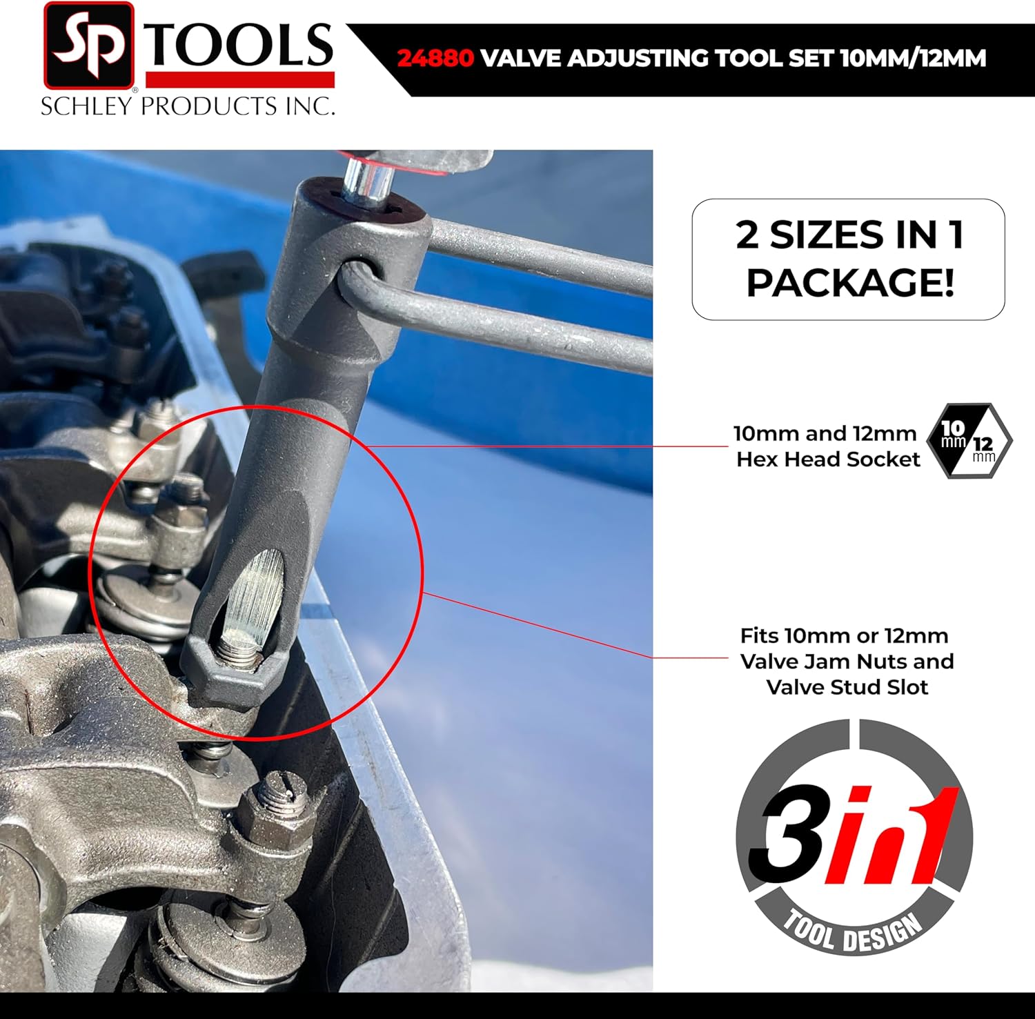 Schley Tools - 24880 Valve Adjusting Tool Set 10mm/12mm