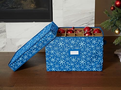 Miniatura 4 de Covermates Keepsakes  Caja de almacenamiento ajustable de 72 piezas  Capacidad para adornos de 4 pulgadas  Resistente  Asas  apilables