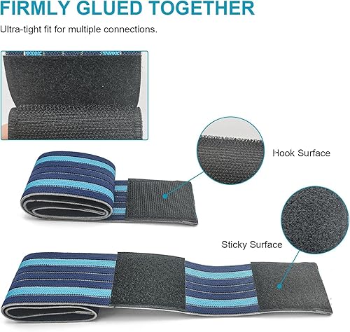 Miniatura 6 de Elitzia Vendaje elástico azul y tradicional Royal Blue Binding Strape para Beuty Machine Lipolaser bandas piezas de repuesto uso 3 tamaño 10 piezas