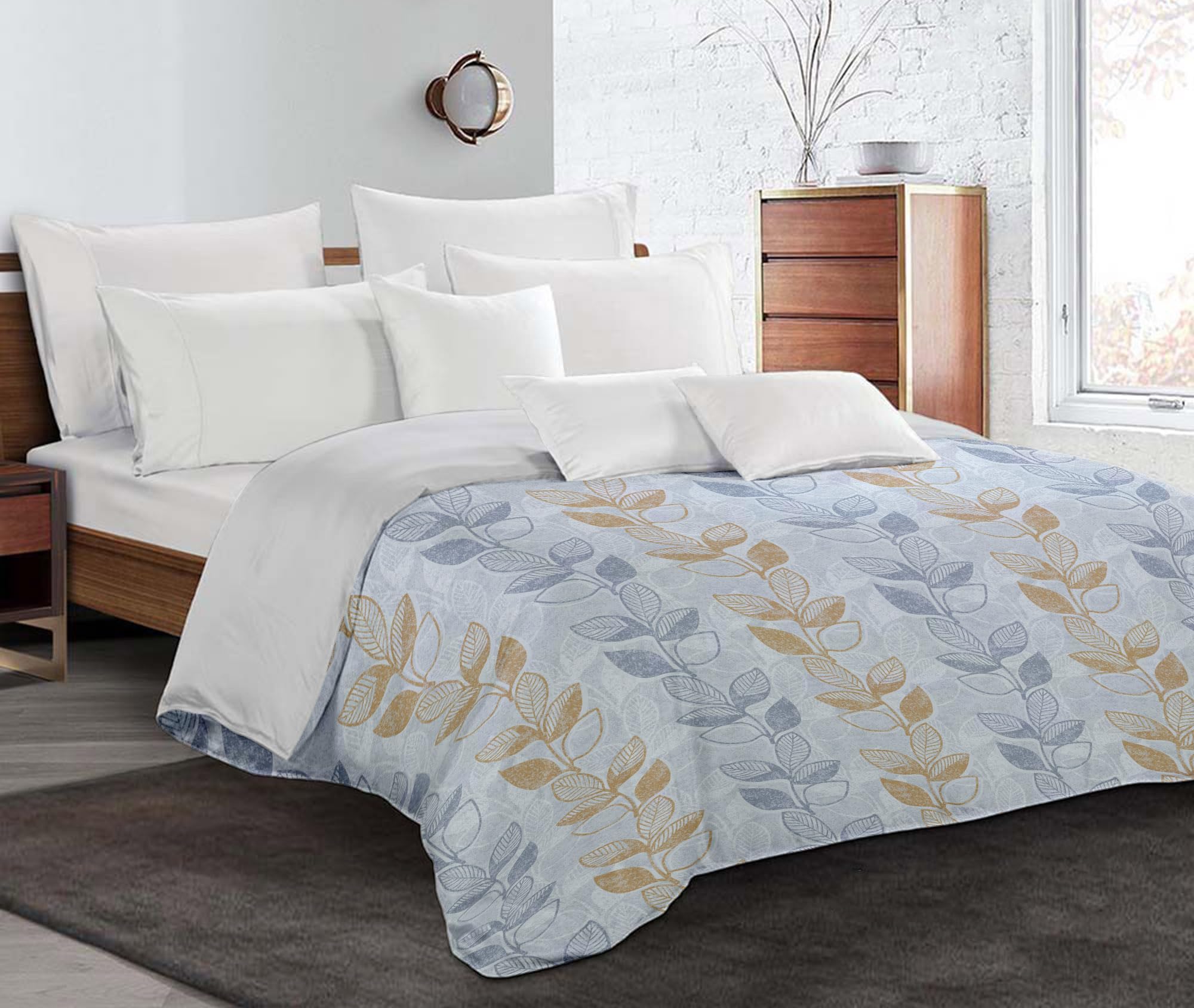 DALINA Textil - Edredón Estampado con Relleno de Fibra para Cama Matrimonio, Invierno 250 x 240cm, Tejido Suave y 100% Poliéster