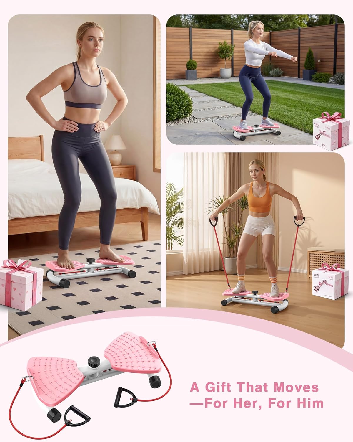 Waist Twister Machine Exercise, 326 Lbs Ab Twister Board For...