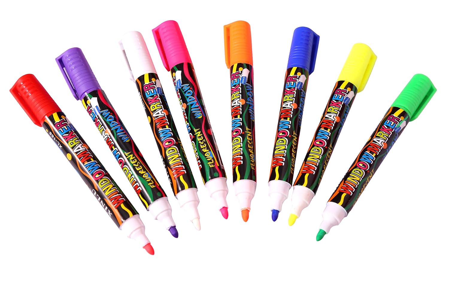 Trendy Tap Dry Erase Liquid Chalk Markers whiteboard, Fluorescent Neon