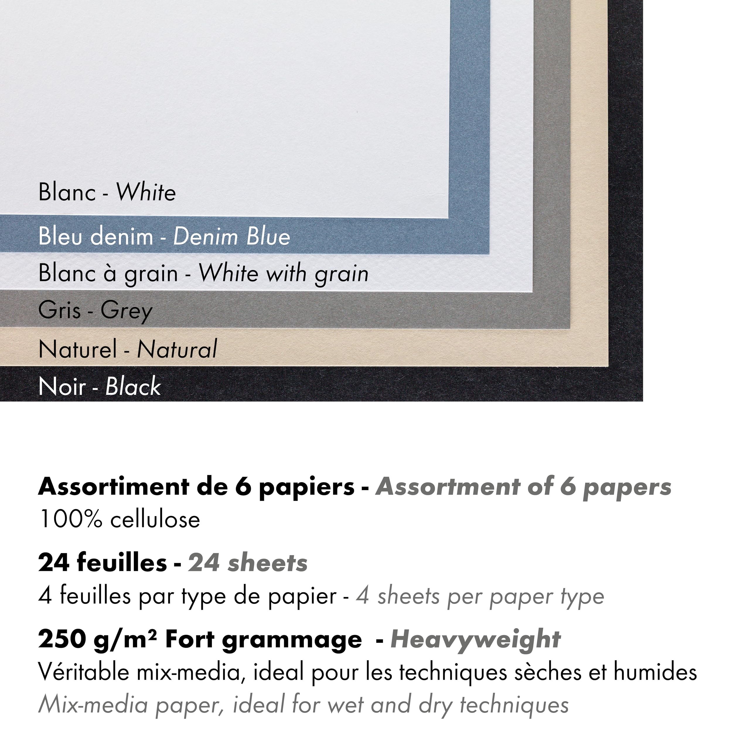 CLAIREFONTAINE PAINT-ON NOIR A3 BLOK 250GR 20VEL | Van Beek Art Supplies CLAIREFONTAINE PAINT-ON NOIR A3 BLOK 250GR 20VEL | Van Beek Art Supplies