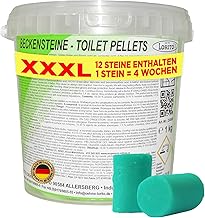 Lorito Basin Stones for Urinal Value Pack 1 kg - Urinal Stones with Spruce Fragrance for New Freshness on the Toilet, Suitable for Private Toilets, Catering & Public Institutions, Biodegradable