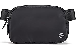 Two Zipper Water-Resistant Crossbody Fanny Packs for Women