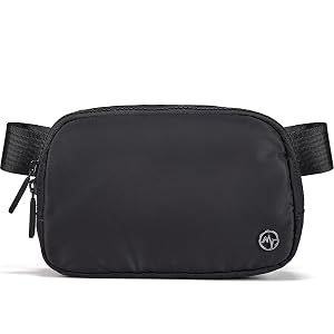 Pander Two Way Zipper Fanny Pack Nylon Everywhere Belt Bag for Women Water Repellent Waist Packs Crossbody Bags
