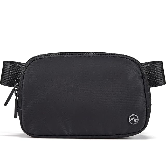 Pander Two Way Zipper Fanny Pack Nylon Everywhere Belt Bag for Women Water Repellent Waist Packs Crossbody Bags