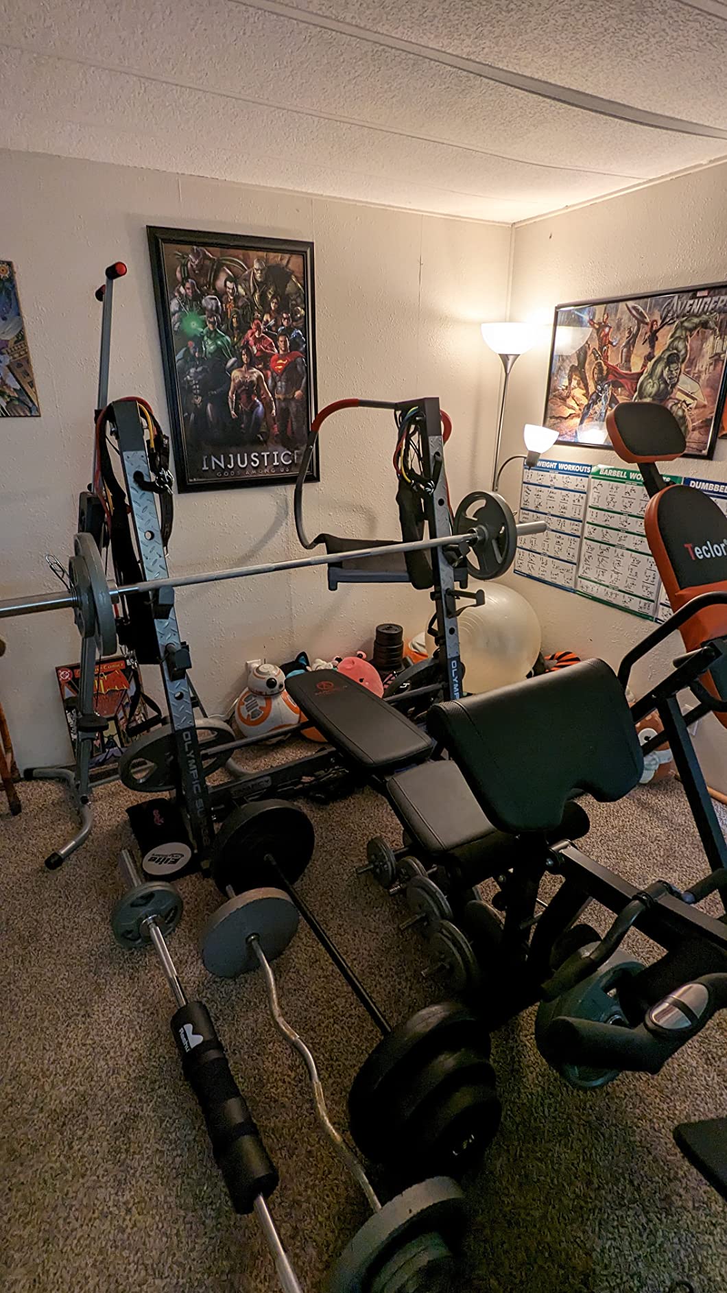 47/mo Finance Marcy Olympic Weight Bench with Preacher Curl Pad and