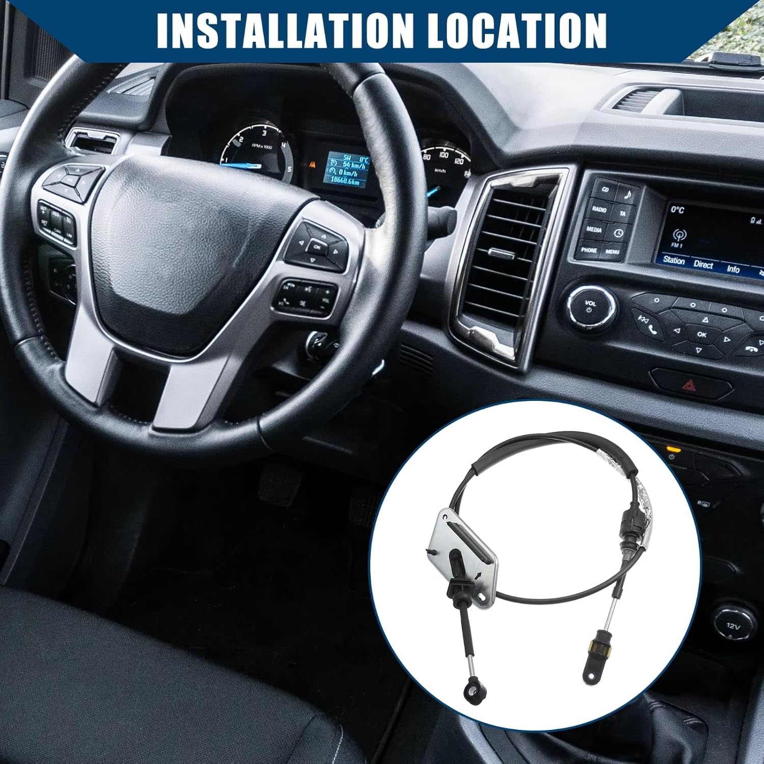 Transmission cable For Mercury For Milan 4 Cyl 2.5L 2010 2011 1 Pcs Car Automatic Transmission Gear Shift Selector Control Lever Cable