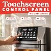 Freidora de Aire Gourmia - Horno Rotisserie 14 Qt Todo en Uno con Pantalla Digital, 12 Preajustes, Asar, Hornear, Gratinar, Deshidratar, Accesorios Aptos para Lavavajillas, Acero Inoxidable 2