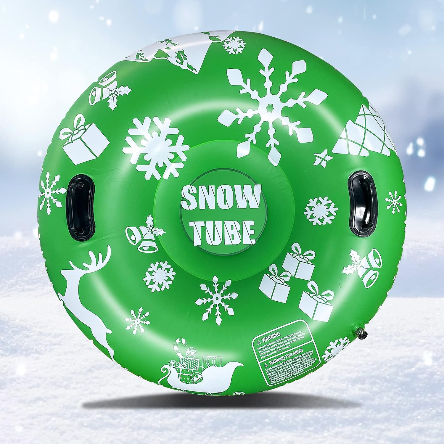 Snow Tube, 47'' Inflatable Snow Tubes Sleds for Kids