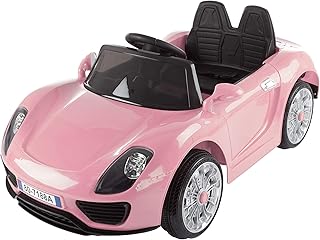 Kids Ride On Car with Remote Control – Sports Car for Kids 6V Battery Powered Ride On Toys with Sound, MP3 and USB for Ages 3 – 6 by Lil’ Rider (Pink)