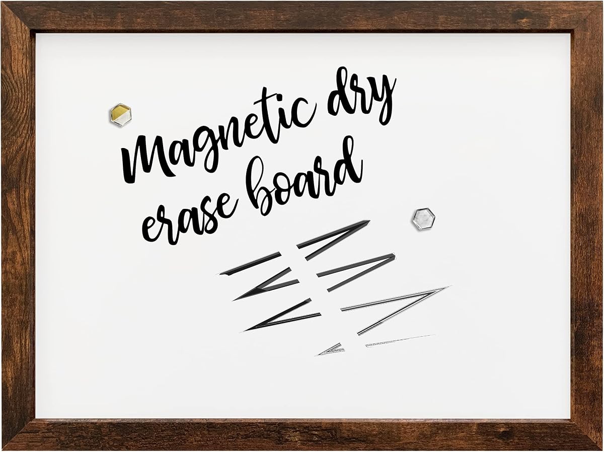Loddie Doddie Magnetic Whiteboard for Wall, Dry Erase Board, 18"x24" | Magnetic Board to Write & Pin Notes, Vertical or Horizontal Mounting, Magnetic Dry Erase Board for Wall