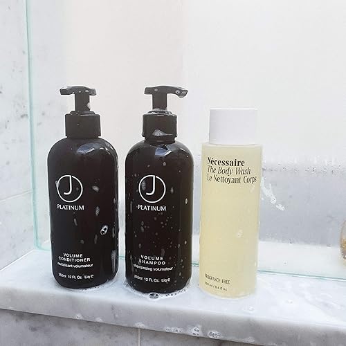 Miniatura 2 de J Beverly Hills Acondicionador de volumen de platino con vitamina B5 para prevenir la rotura del cabello, (3.4 onzas, 12 onzas, 32 onzas)