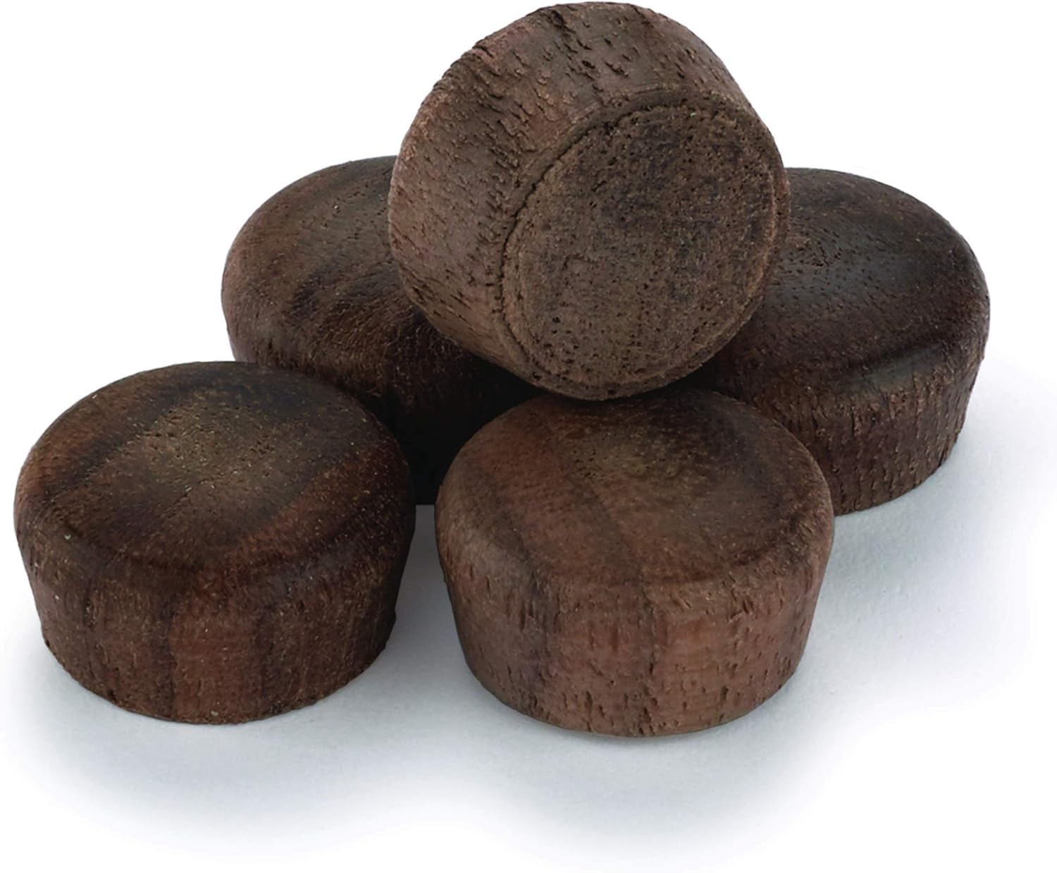 Walnut Round Head Screw Hole Plug 1/2" 15 Pack