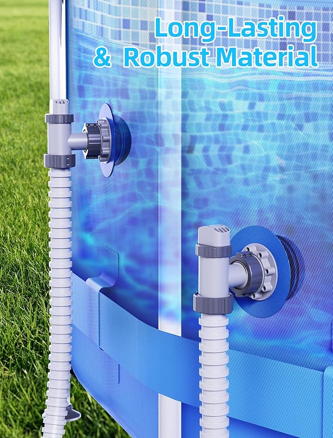Kit de reemplazo para entrada y retorno de piscina elevada con válvula, conector de estr ///ainer, boquilla y rejilla miniatura 3