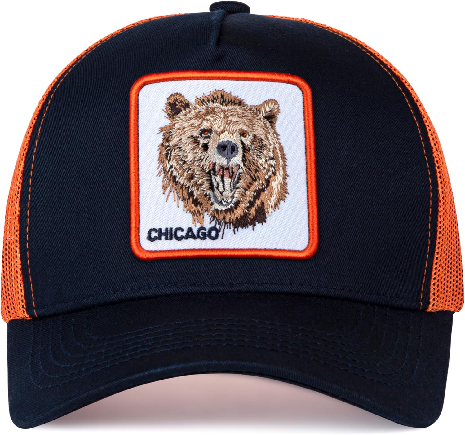 Football Fan Patch Trucker Hat - Netted Snapback Baseball Cap with Team Design for Men & Women - Image 4