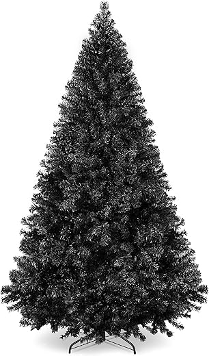 4.5ft Artificial Full Black Christmas Tree