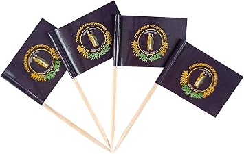 JBCD Kentucky Toothpick Flag Mini Small Cupcake Topper Flags, 100 pcs