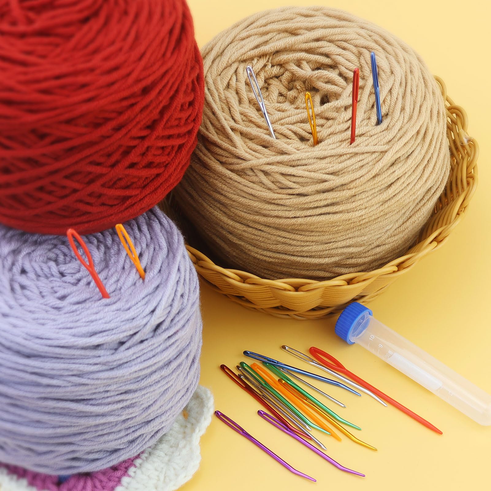 Aiguille à Coudre à Grand Chas Pour Crochet, Reprisage, Fil Incurvé