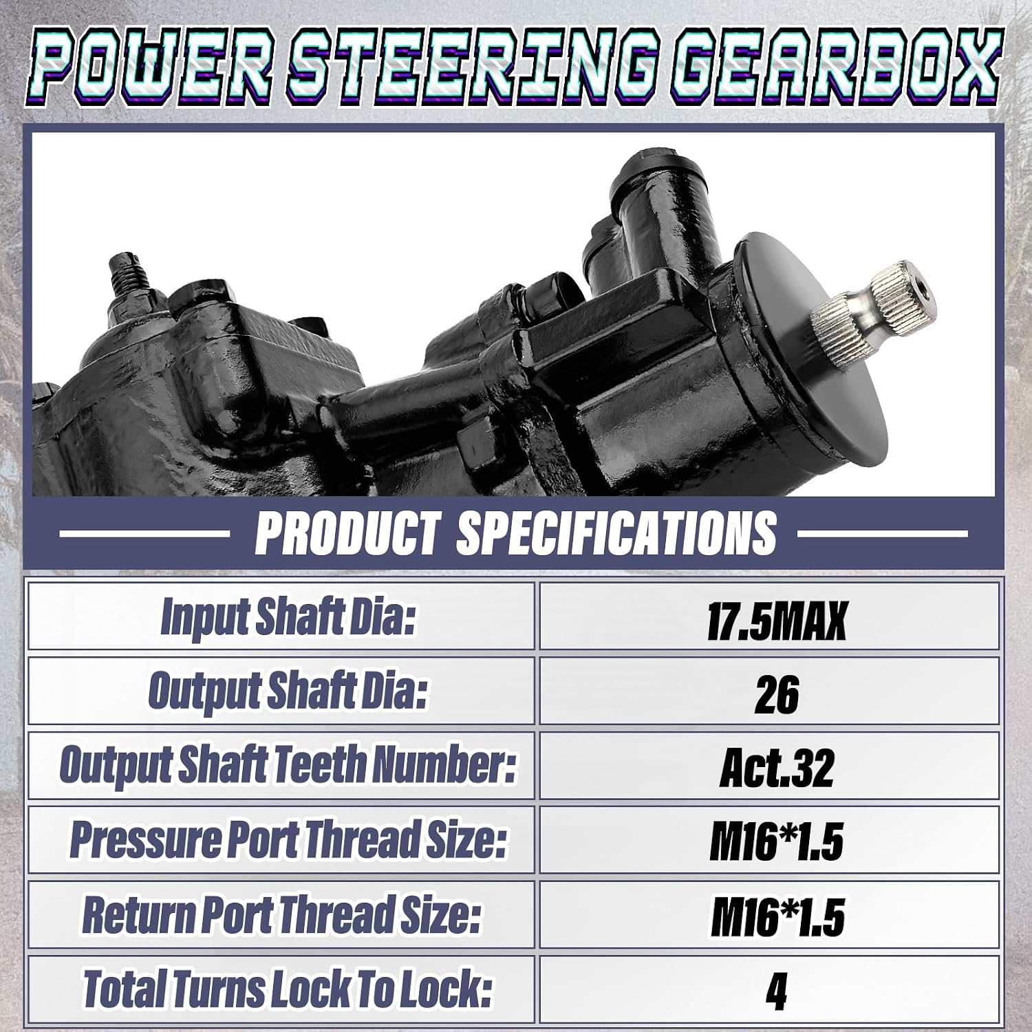 27-8405 Complete Power Steering Gear Box Gearbox Assembly Fit for Nissan D21 1986,1987, 1988, 1989, 1990, 1991, 1992, 1993, 1994, Pickup 1992-1999 RWD,OE# 4920011G00