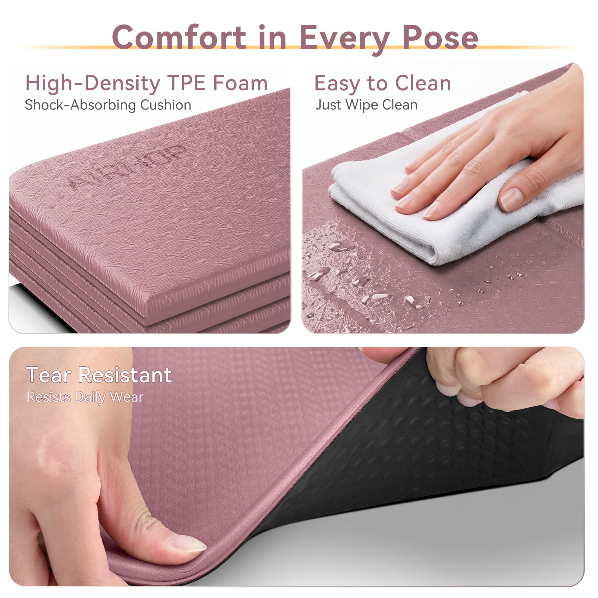 AIRHOP - Tappetino da yoga pieghevole per fitness