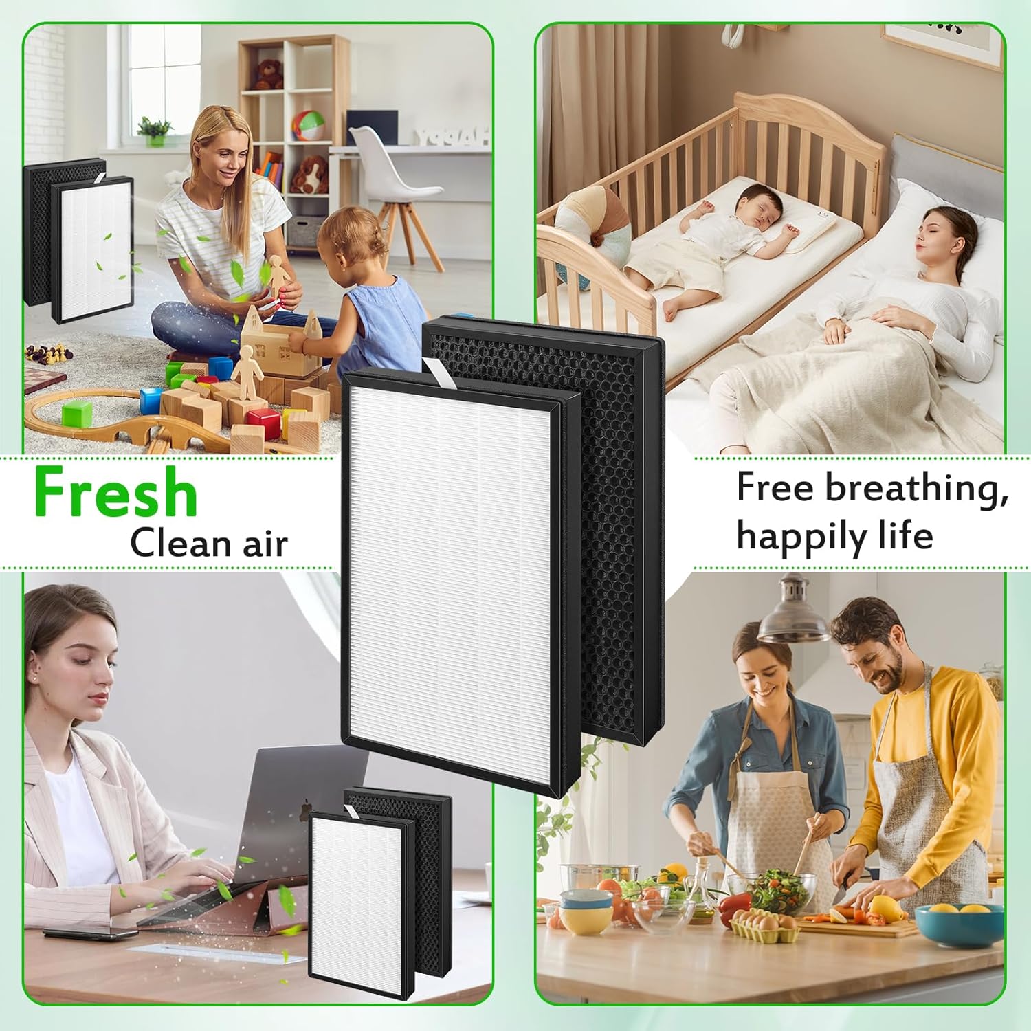 2 Pack P400 Replacement Filter Compatible with Boneco Air Purifier - Models: A401,A402,A403,Activated Carbon Filter Upgrade - Image 6